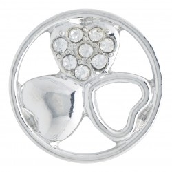 Three Hearts w/ Crystals - Large