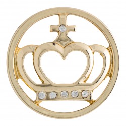 Crown w/ Crystals - Gold - Large