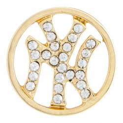 New York Yankees w/ Crystals - Gold - Large