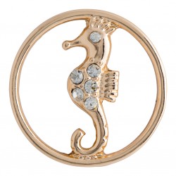 Seahorse w/ Crystals - Rose Gold - Large