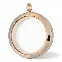 Glass Locket - Rose Gold - Large 2