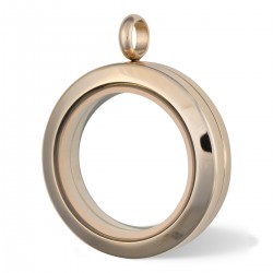 Glass Locket - Rose Gold - Medium 2