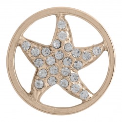 Starfish w/ Crystals - Gold - Large