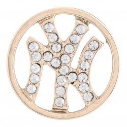 New York Yankees w/ Crystals - Rose Gold - Large