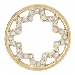 Star w/ Crystals - Gold - Large