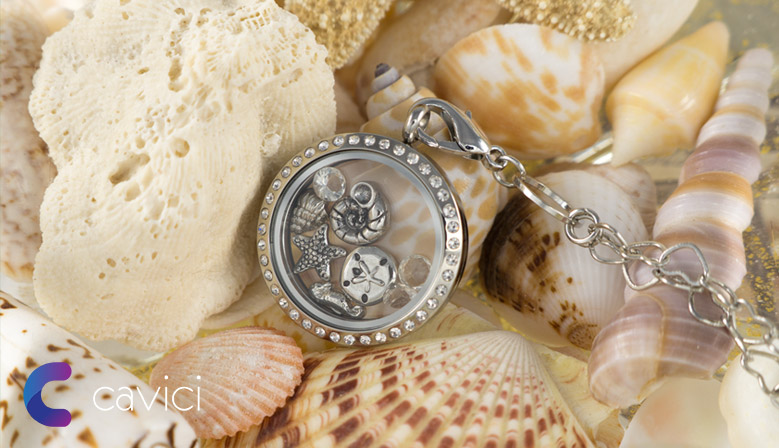 Beach Themed Floating Locket