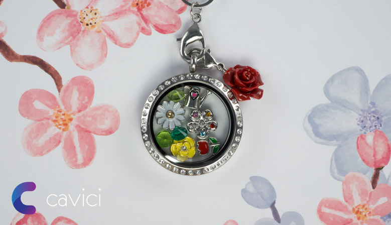 Spring Themed Floating Locket